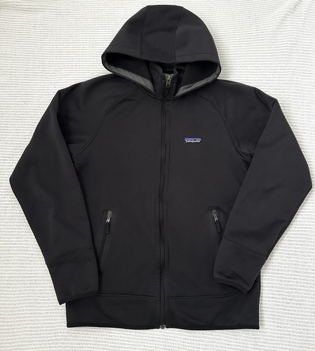 Patagonia Tech Fleece Hoodie Full Zip Men’s Size S Patagonia Worn Wear Black