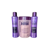 PLASTICA DOS FIOS KIT DETOX SHAMPOO, CONDITIONER  AND BTOX FOR DAMAGED HAIR Kit