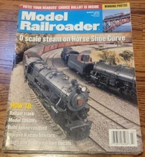 Model Railroader Magazine March 2000 O Scale Steam, Horse Shoe Curve
