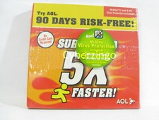 AOL Install CD Try AOL 5X Faster Factory Sealed Vintage