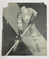 1939-40 Imperial Oil Hockey Calendar Page - 2 Sided Photo - Northcott & Drillon