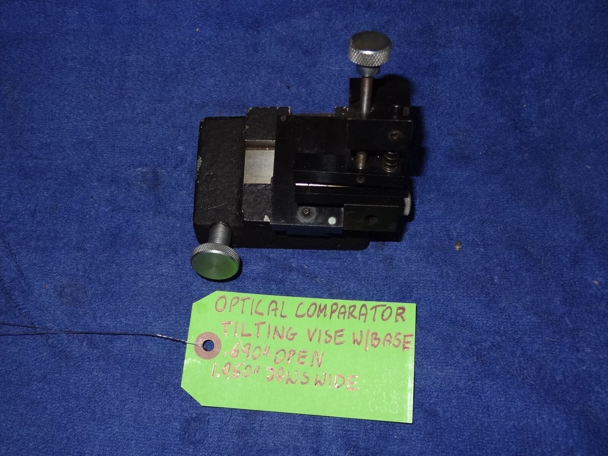 OPTICAL COMPARATOR TILTING VISE W/BASE | eBay