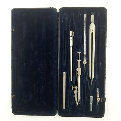 Alter Set Von Pracision E.O Richter & Co Kompassen Mit Originalschachtel