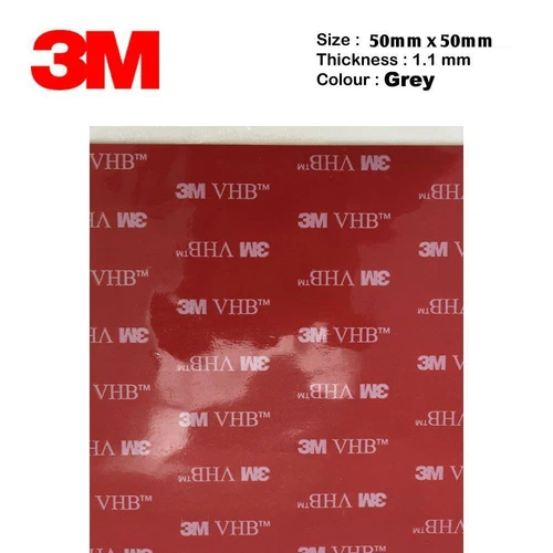 50x50mm (5x5cm) 3M™ 5952 bi-adesivo VHB a schiuma acrilica presa super forte !! 