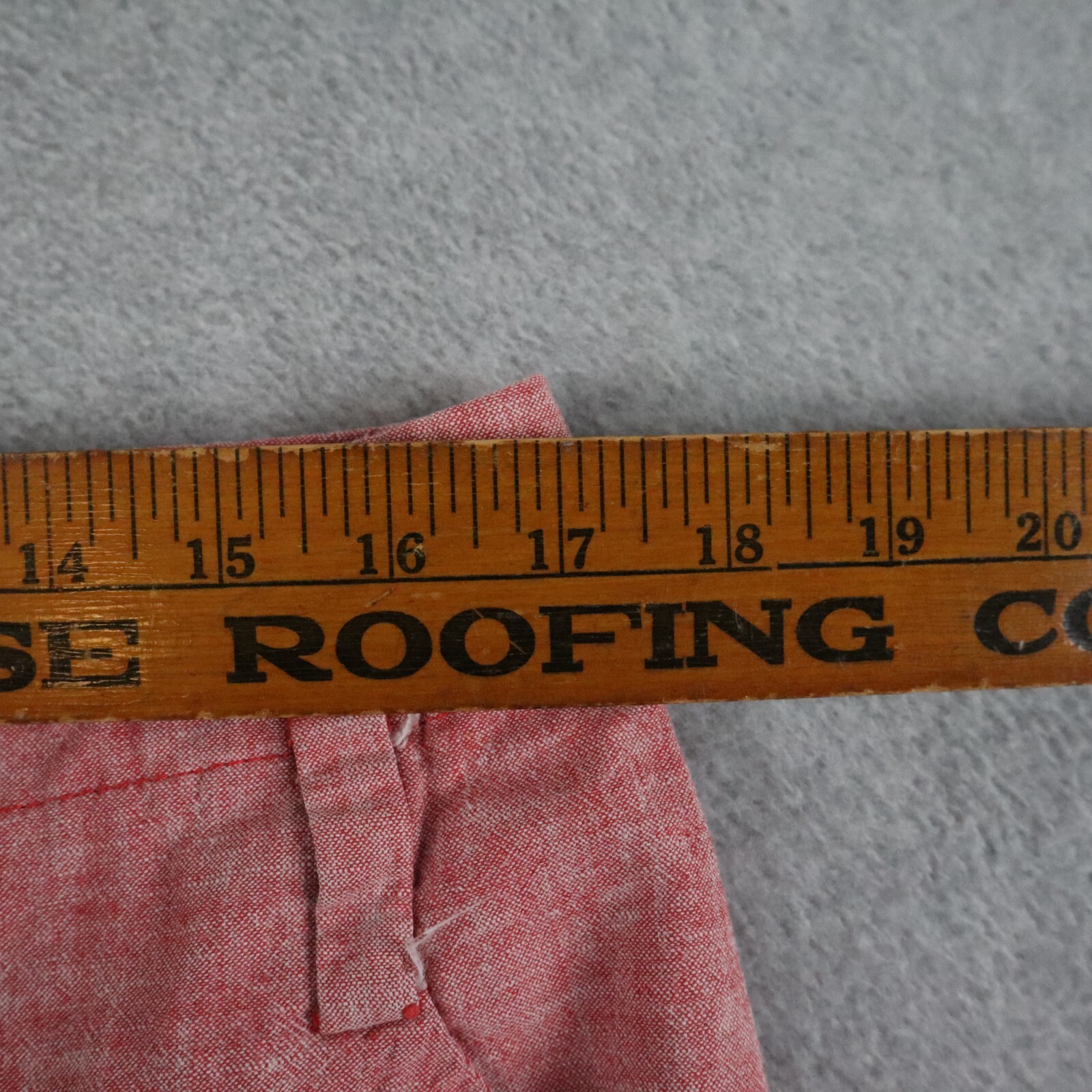 7th Avenue NY & Co Pants Womens 14 Linen Blend Chino Slacks Flat Front Red