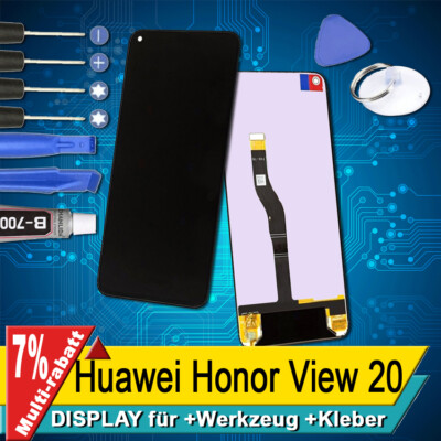 Display Für Huawei Honor View 20 Komplettes Bildschirm Lcd Touch Schwarz +