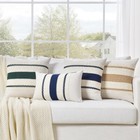 Boho Style Lumbar Pillow Case Cotton Linen Cushion Covers  Farmhouse Decor