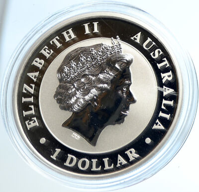 2015 AUSTRALIA UK Queen Elizabeth II KOALA Genuine Proof Silver $1