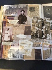 Filled Collage Journal Altered Book Artist Junk Glue Visual Feast OOAK 77