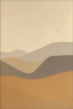 Large Abstract Painting 2x3' Earthtone 6 Geometric Demrin Fine Art Original NEW