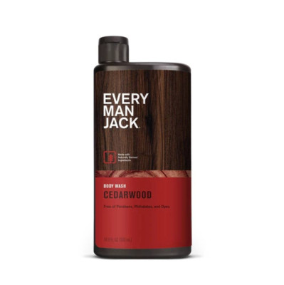 Every Man Jack Body Wash and Shower Gel Cedarwood 16.9 fl oz Gel