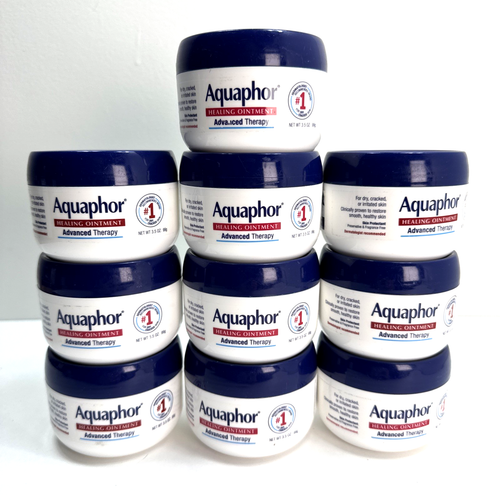 10 Pack Lot Aquaphor Healing Ointment Advanced Therapy Skin Protect 3.5 Oz / 99g