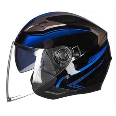 DOT Motorcycle Open Half Face Helmet Street Motorbike 3/4 Scooter Bike Helmets