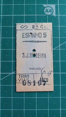 PORTUGAL ALTES ZUGTICKET 1978