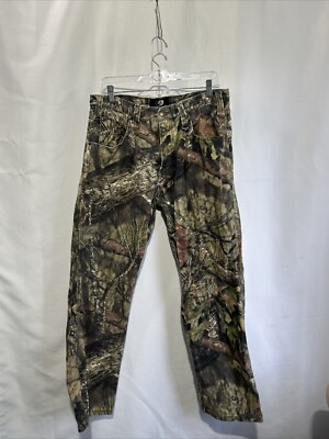 Mossy Oak Denim Camo Pants Jeans Men's 34x32 Break Up Country