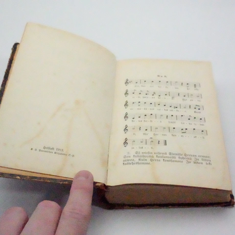 Antiquarian Christian Book - Sionin Kannel nuoteilla - 1913 - Image 4 of 4