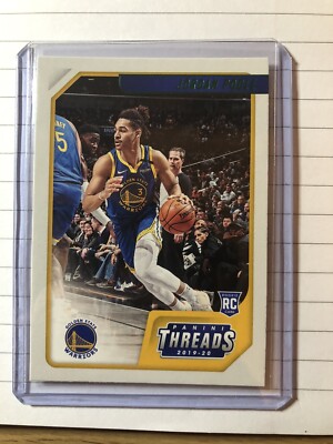 Jordan Poole Golden State Warriors Panini Threads NBA 2020 GREEN ROOKIE PARALLEL