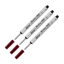 Retro 51 Tornado BLACK Retractable Rollerball Refill (REF5P-B)  -3 Pack