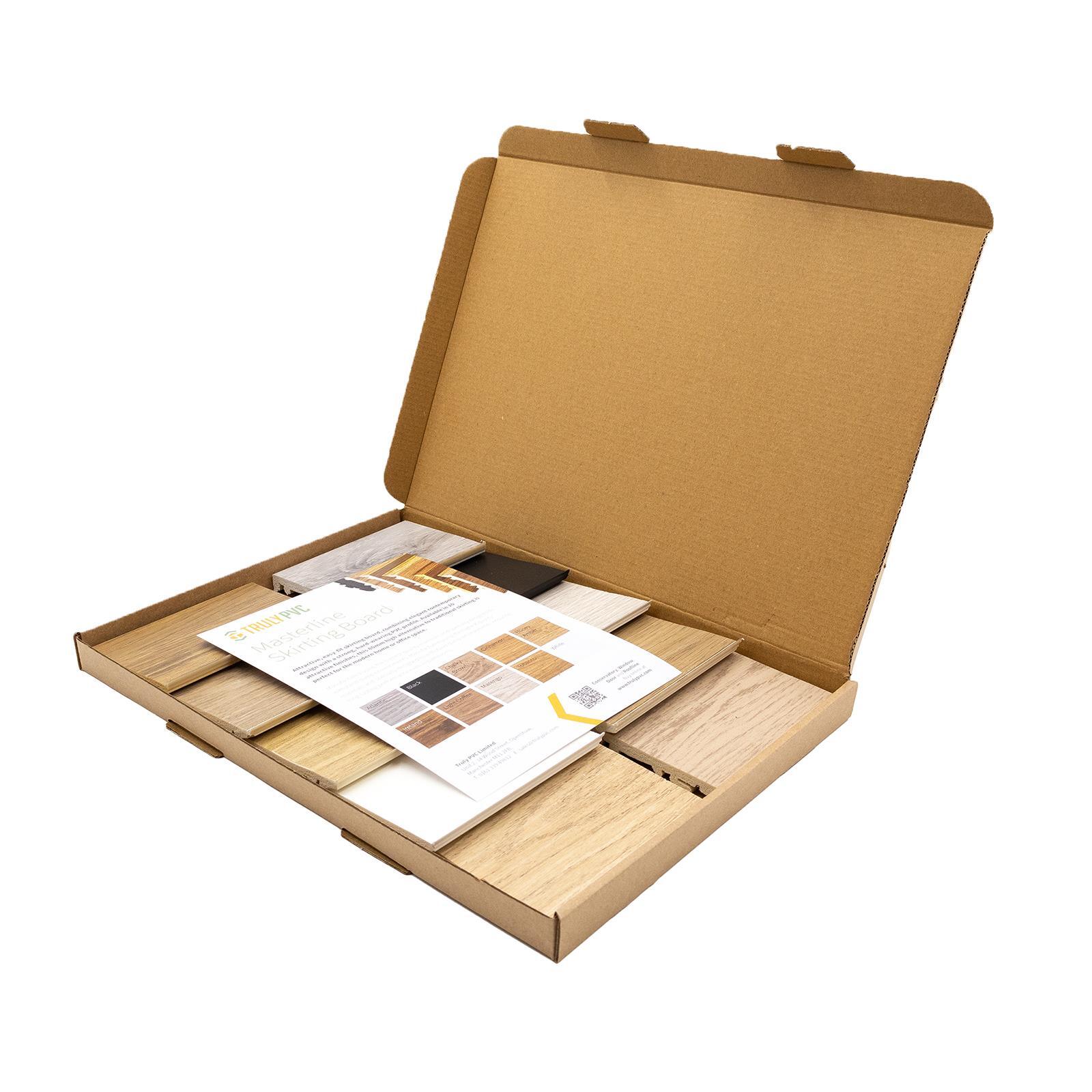 MasterLine Skirting Board Sample Pack PVC  80mm Cezar Baseboard Skirt