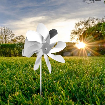 GE 360 Grad Drehbare Wetterfahne Edelstahl Windmühle Wetterfahne Für Den Garten