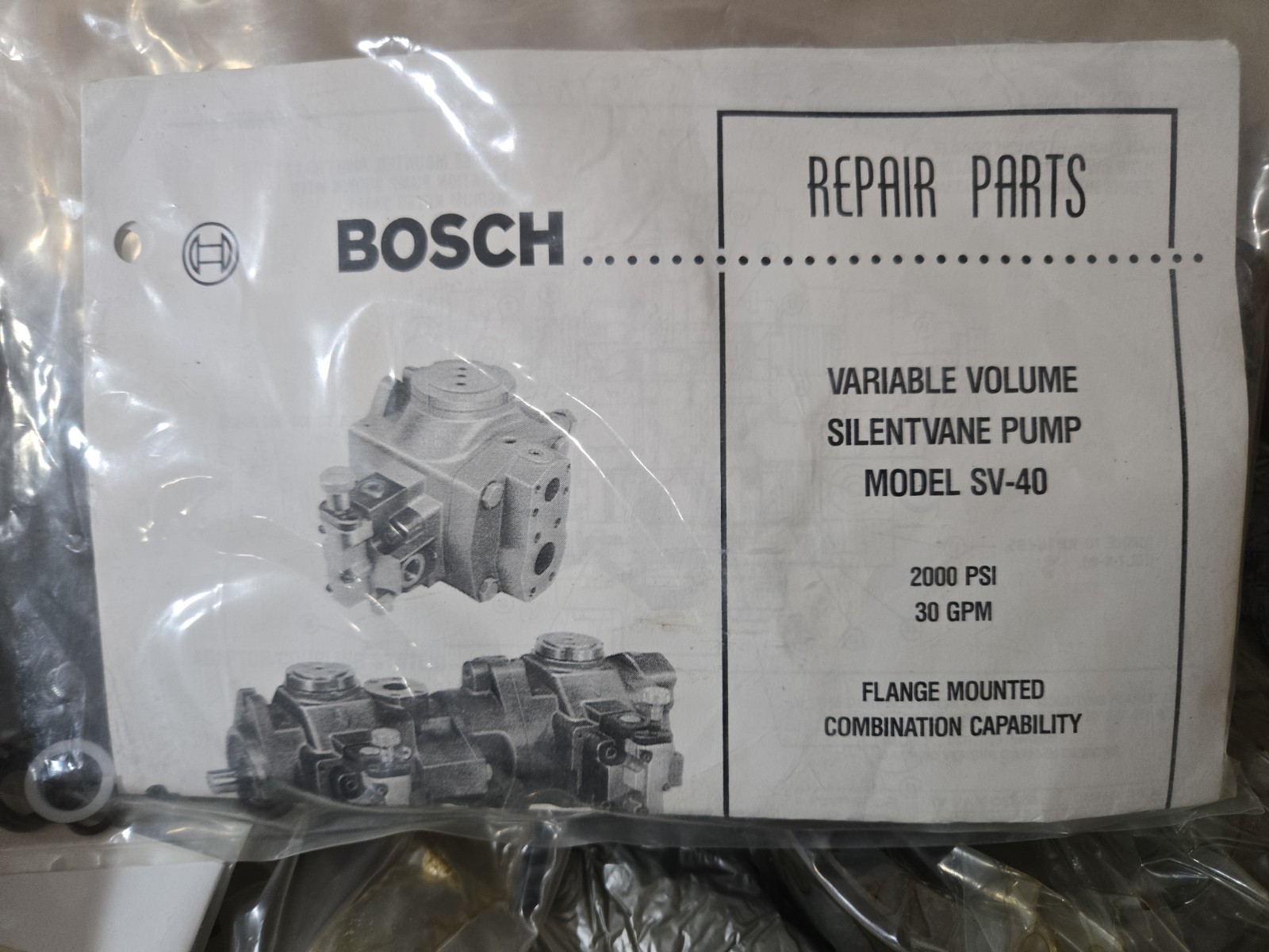 BOSCH Repair Kit For Model SV-40