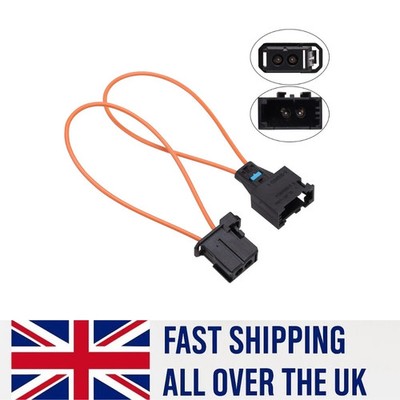 2x MOST LWL Loop Kabel Stecker passend für Audi BMW Mercedes Porsche UK