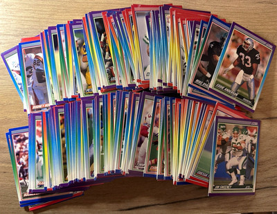Ca. 220 Score 1990 NFL Football Karten Konvolut Set Builder Lot