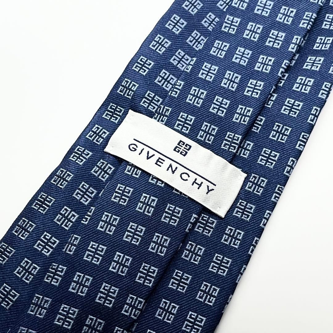 Givenchy all-over pattern logogram tie good condi… - image 7