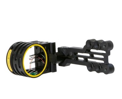 Gem 3-Pin Bow Sight   .019  Fiber Optic Pins for Low-Light Accuracy, Reversib...