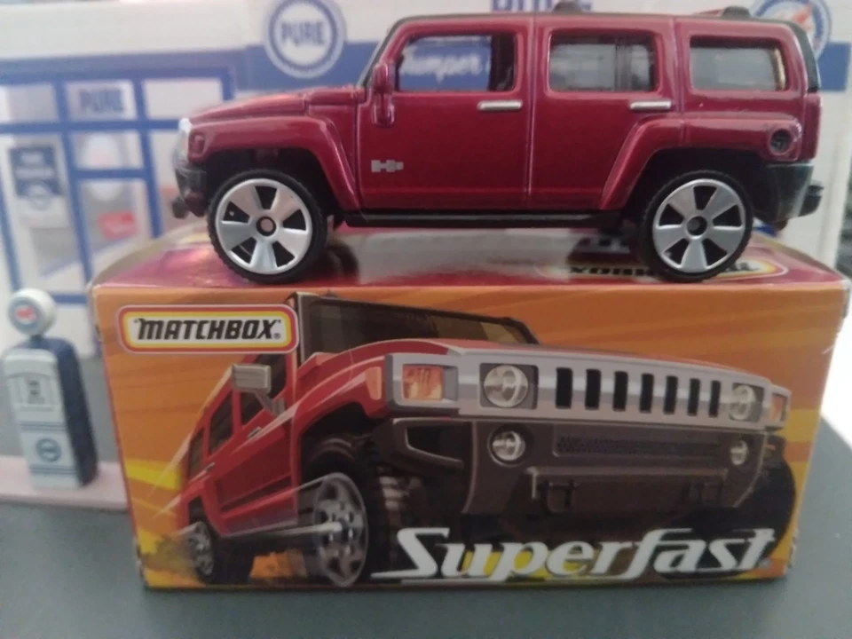 Matchbox 2006 Superfast Hummer H3 #66 rojo suelto 1/15.500 Foto 3 de 4