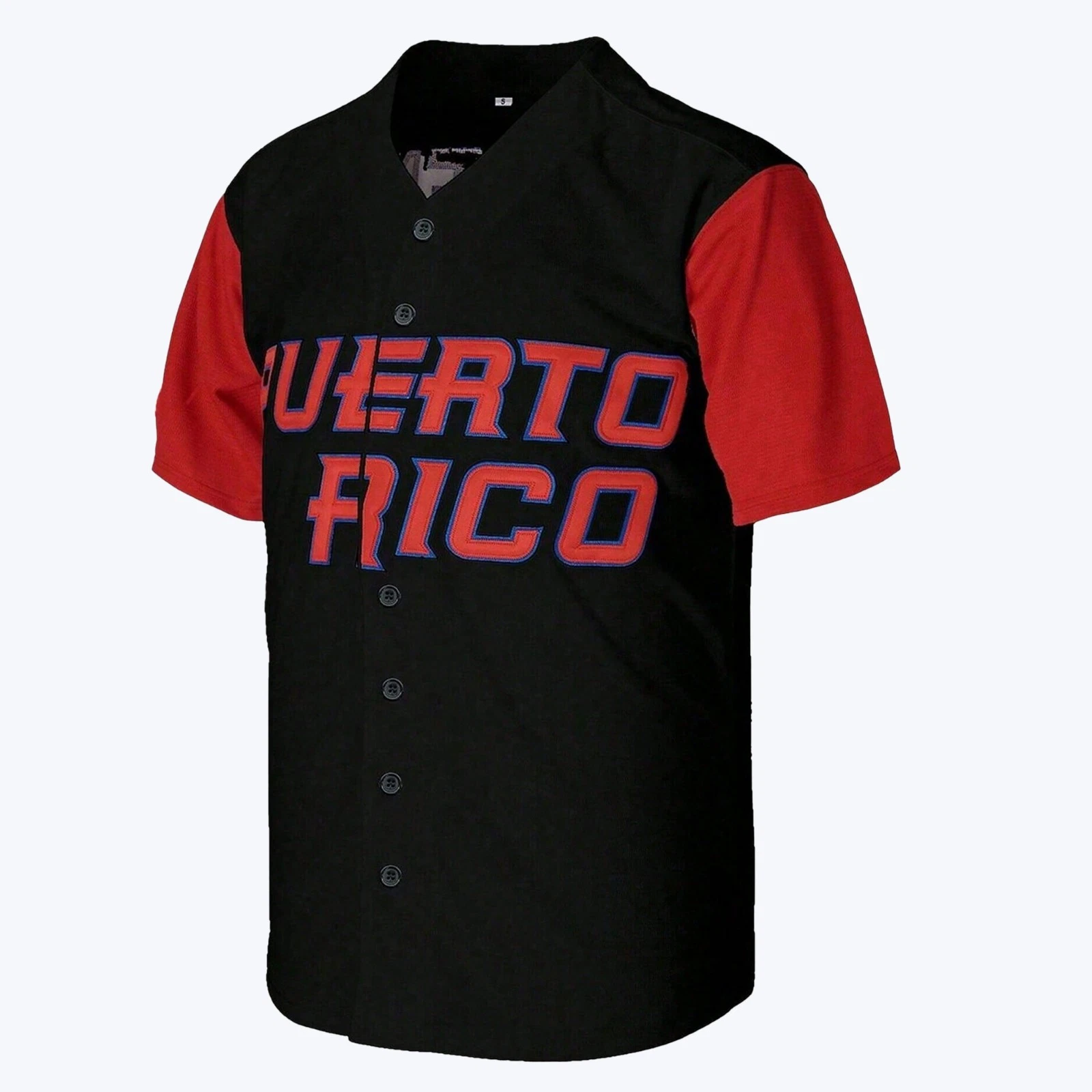 #21 Roberto Clemente Puerto Rico Black Baseball Jersey Shirt Stitched