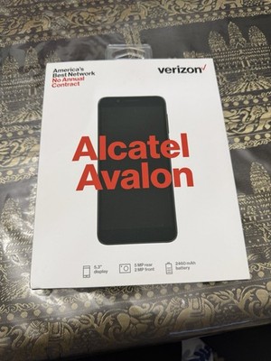 Brand New Sealed Alcatel Avalon - 16 GB - Black Pre-Paid Phone Verizon Network