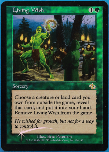 Living Wish FOIL Judgment PLD Green Rare MAGIC MTG CARD (ID# 505595) ABUGames - Picture 1 of 2