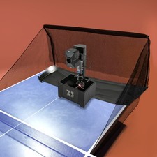 Automatic Training Table Tennis Ping Pong Ball Pitching Machine W/ 100 Balls Net