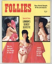 Follies 1964 Malina Markova, Blossom Berry 76pgs Vintage Pinup Magazine M38729