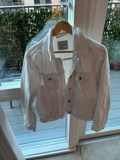Denim Co, Primark White Denim Jacket, 100% Cotton, UK 16