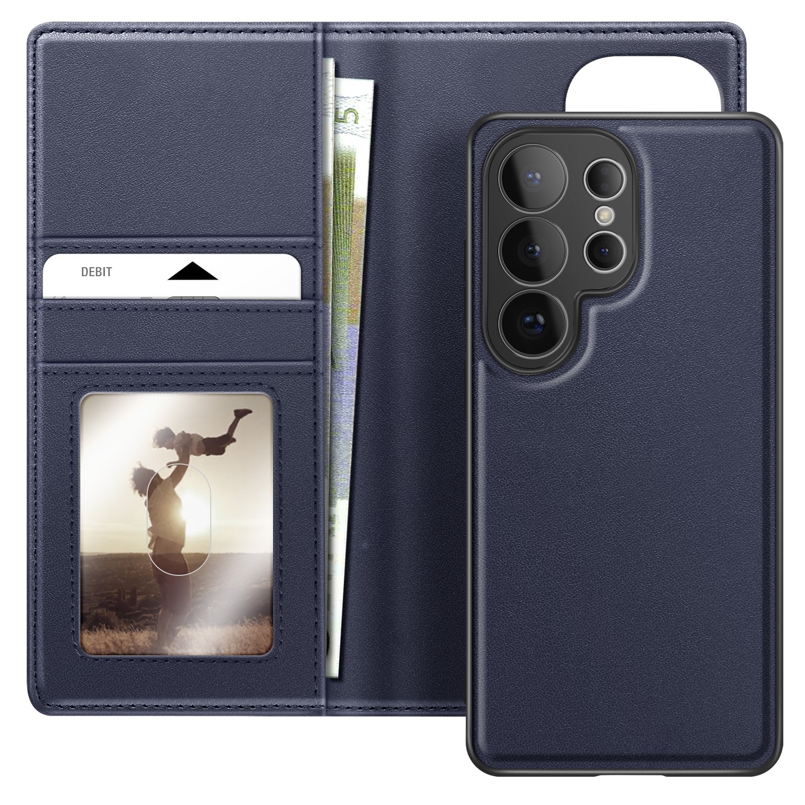 Étui portefeuille Galaxy S26 Ultra résoud le problème du téléphone trop lourd avec coque amovible