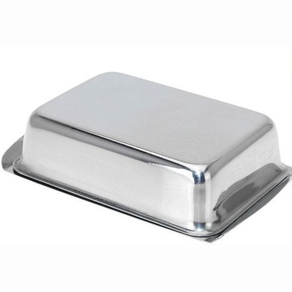 Edelstahl Butterdose Butterglocke ButterbehäLter Butterschale FüR 250G Butter-image