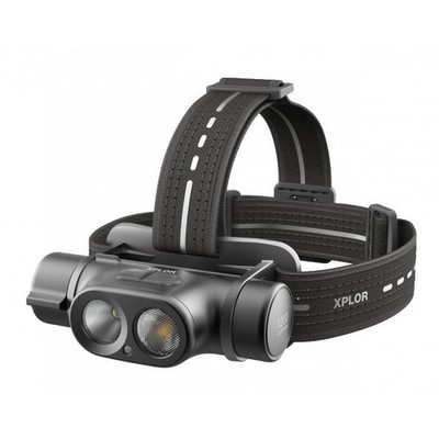 Profi Stirnlampe, GP XPLOR PHR19, Wiederaufladbare, LED, extrem hell, 1200 Lumen