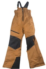 SwissTech Youth Snow Bibs Size M 8 Insulated Ski Snow Pants Brown Waterproof
