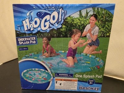 H20GO 65''Inflatable Underwater Splash Pad Shallow Water Sprayer Kids/Dogs Ages2+