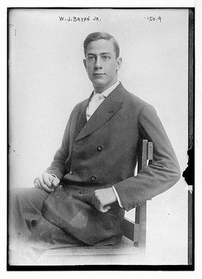 Photo:W.J. Bryan Jr. Portrait Seated Man in Suit