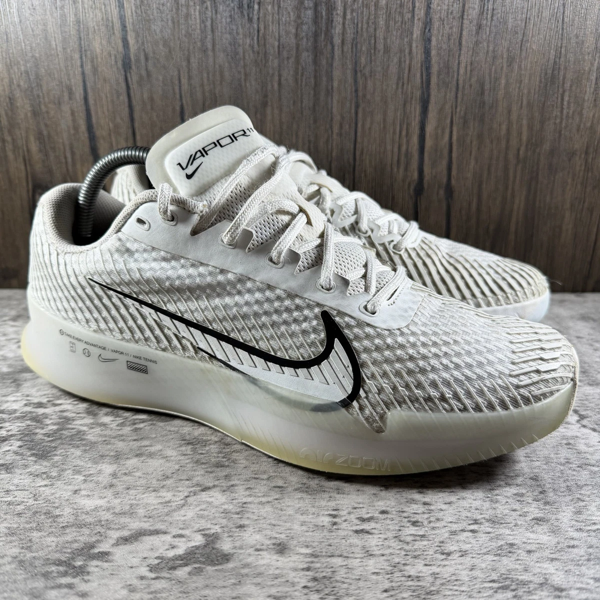 Las mejores ofertas en NikeCourt Air Zoom Vapor 11 HC White Black