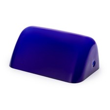 Ersatzabdeckung aus Glas für Bankerslampen blau 18x7x11cm Echter Glasschirm