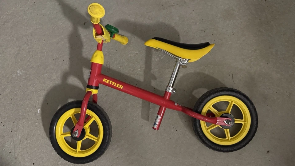 Kettler Laufrad 10 Zoll Rot/Gelb Gebraucht Kinderrad Rad