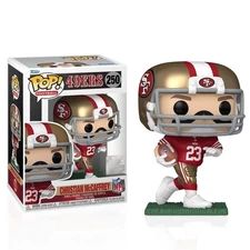 Funko Pop NFL San Francisco 49ers Christian McCaffrey 250 Vinyl Figure with Case