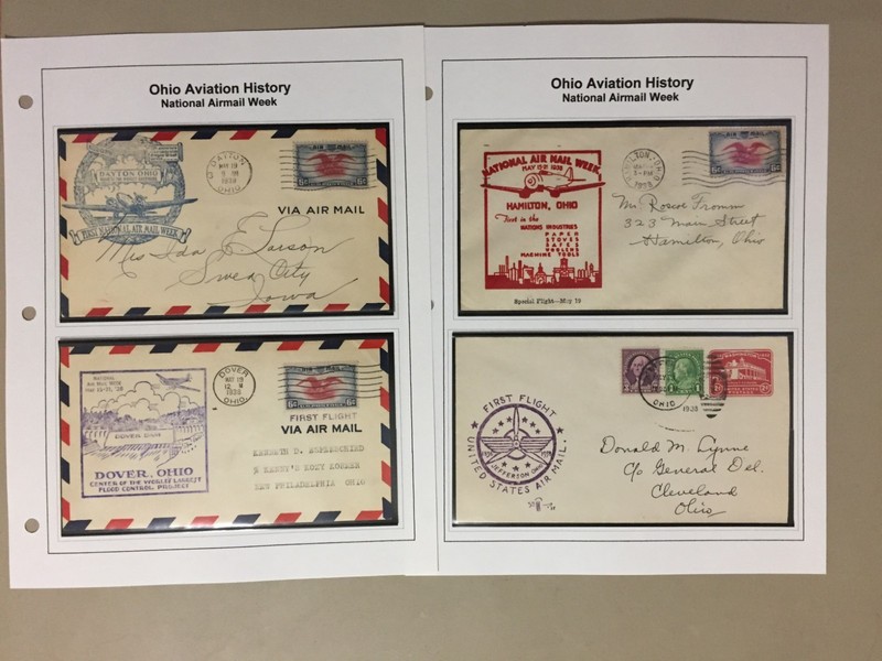 Four diff 1938 AIR MAIL WEEK  covers
