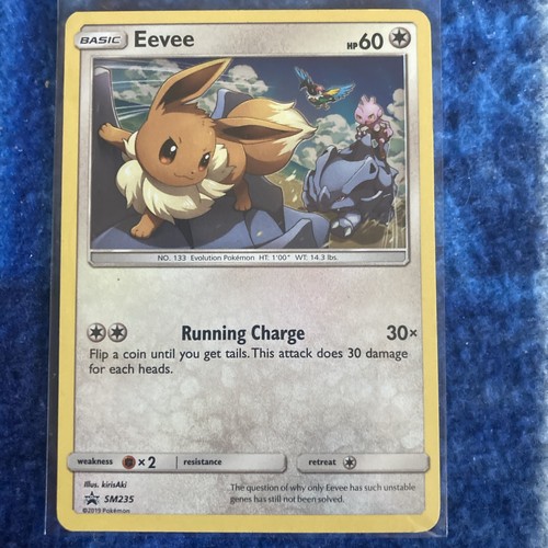 Pokemon TCG Sun & Moon Eevee SM235 Black Star Promo Holo | eBay