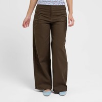dELiA's Women's Floral Pants (Brown)