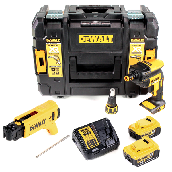 "Dewalt DCF 620 M2K Akku Trockenbauschrauber 18V 1/4\" + 2X Akku 4Ah + Lader + Box"-image